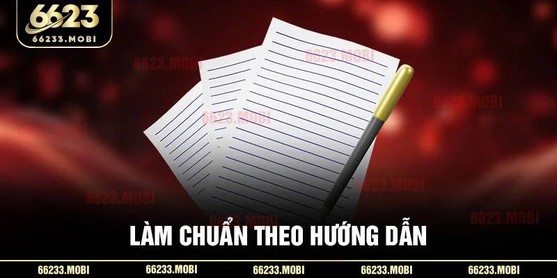 Làm chuẩn theo hướng dẫn